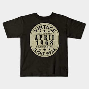 Vintage Established April 1968 - Good Condition Slight Wear Kids T-Shirt